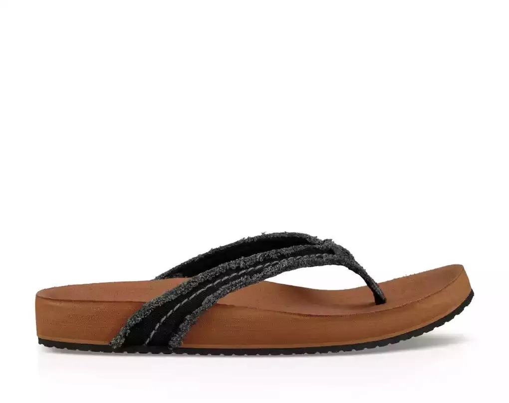 Sanuk Womens She Loungy Black