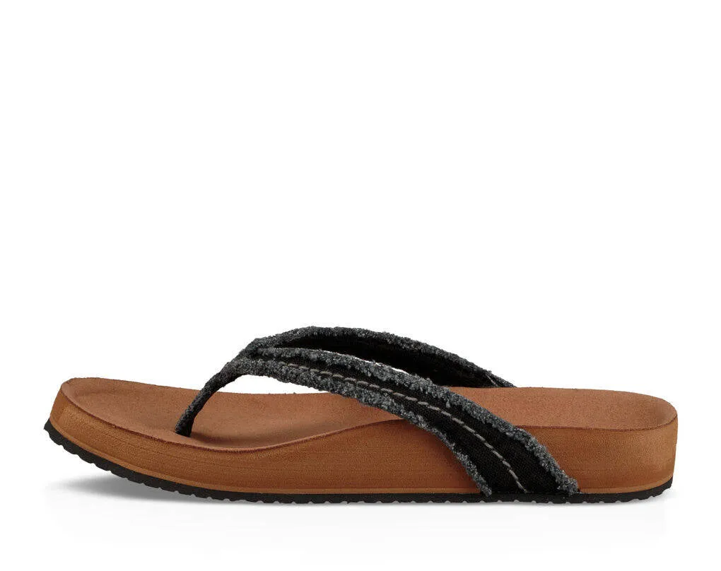 Sanuk Womens She Loungy Black