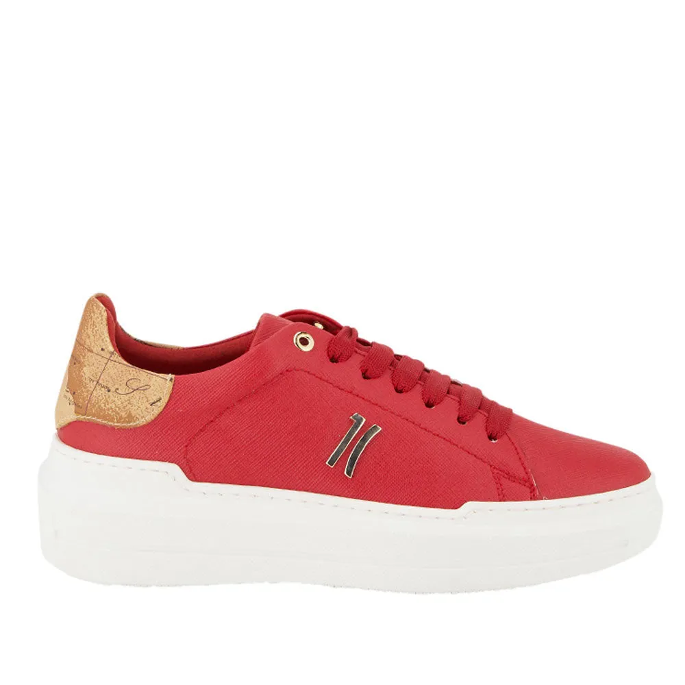 Scarpe Donna 1A Classe Alviero Martini Sneakers linea Precious City colore Rosso 0143