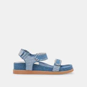 SENORA SANDALS BLUE MULTI DENIM