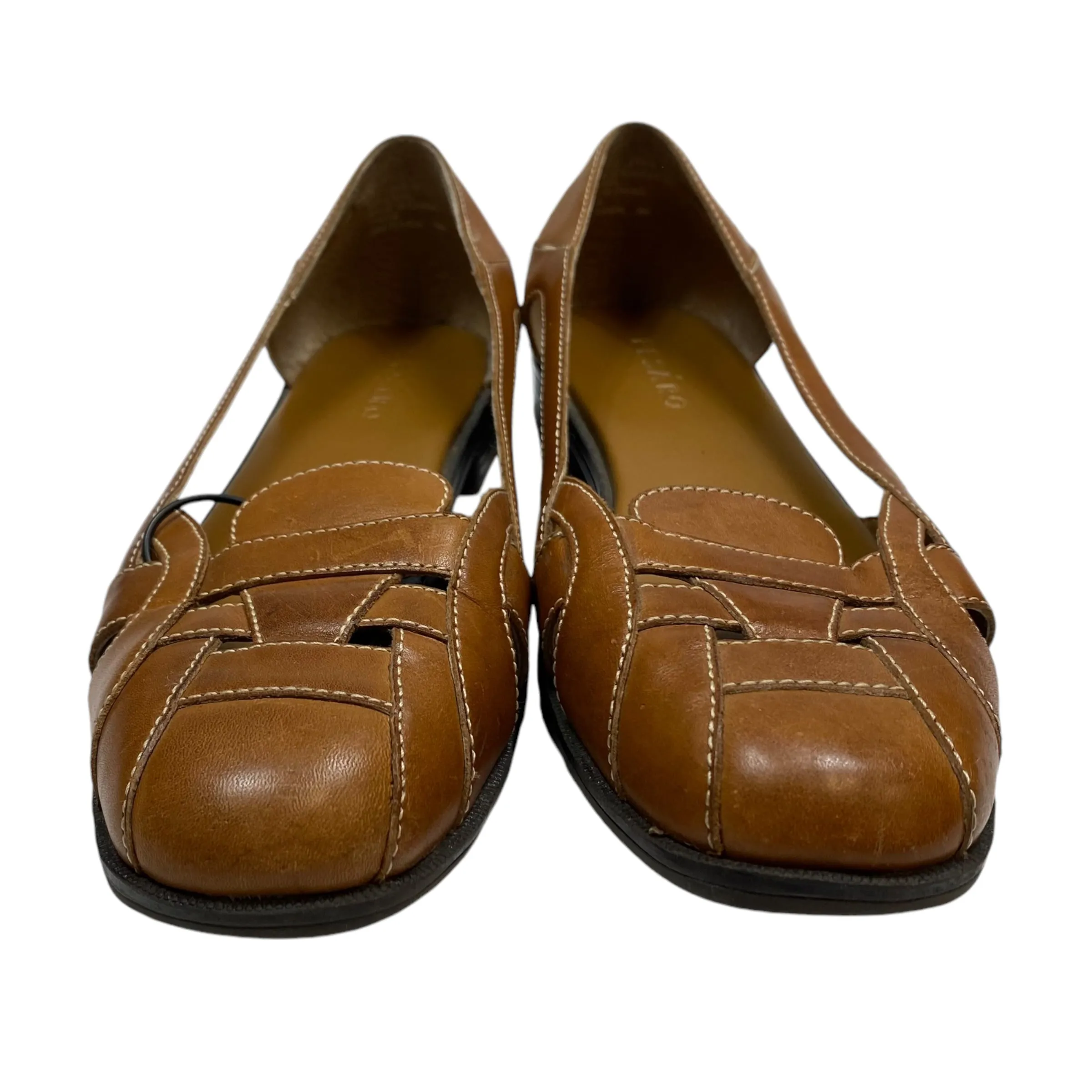 Shoes Flats By Pesaro In Brown, Size: 9