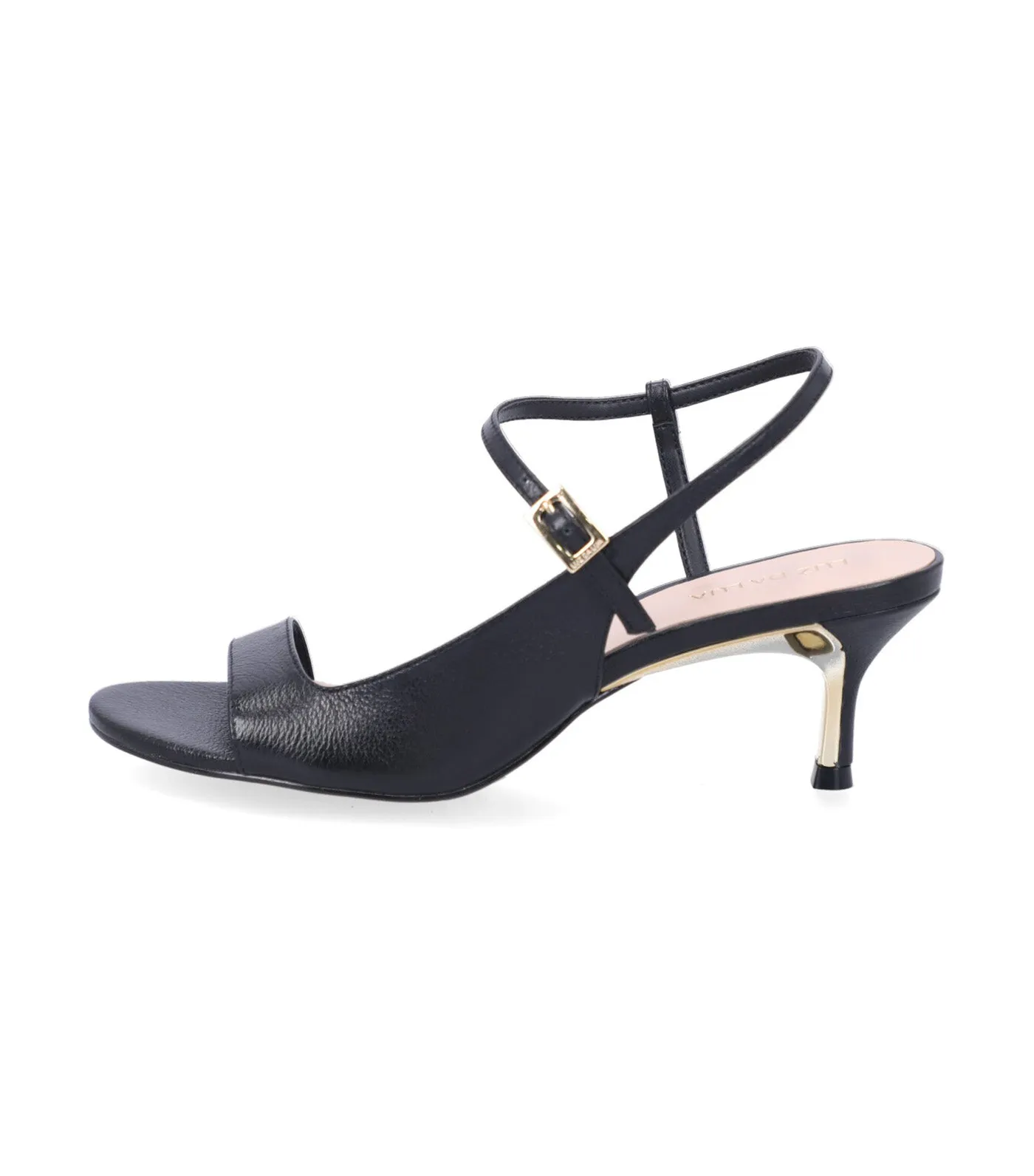 Slim Low Heel Sandals Saara Black