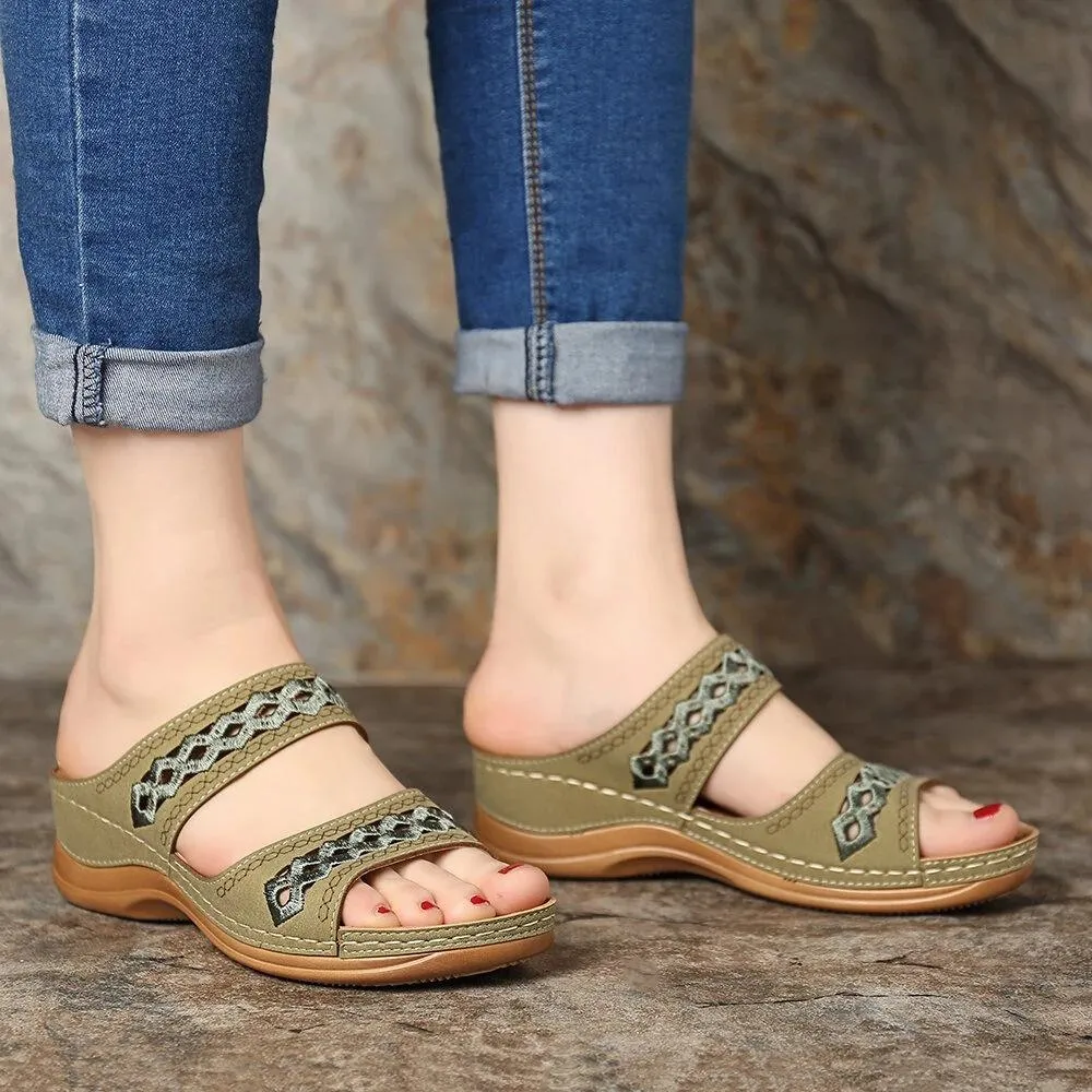 Soft-soled casual wedge non-slip platform sandals