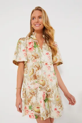 Sun Faded Floral Crawford Dress