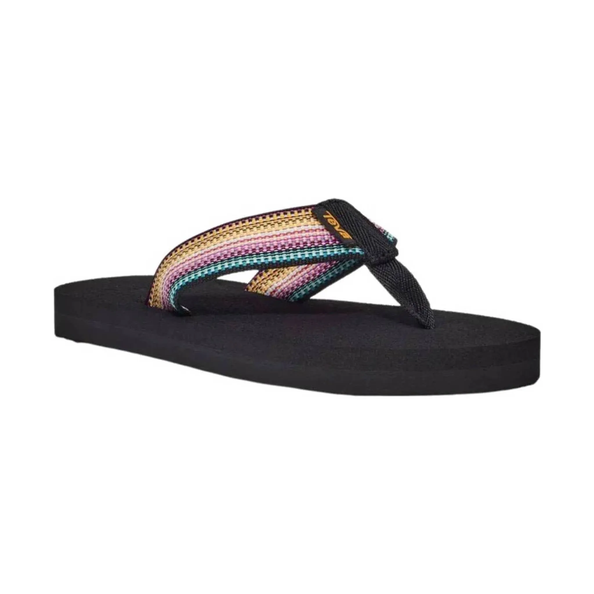 Teva Big Kids' Mush II Flip Flop - Antiguous Black Multi