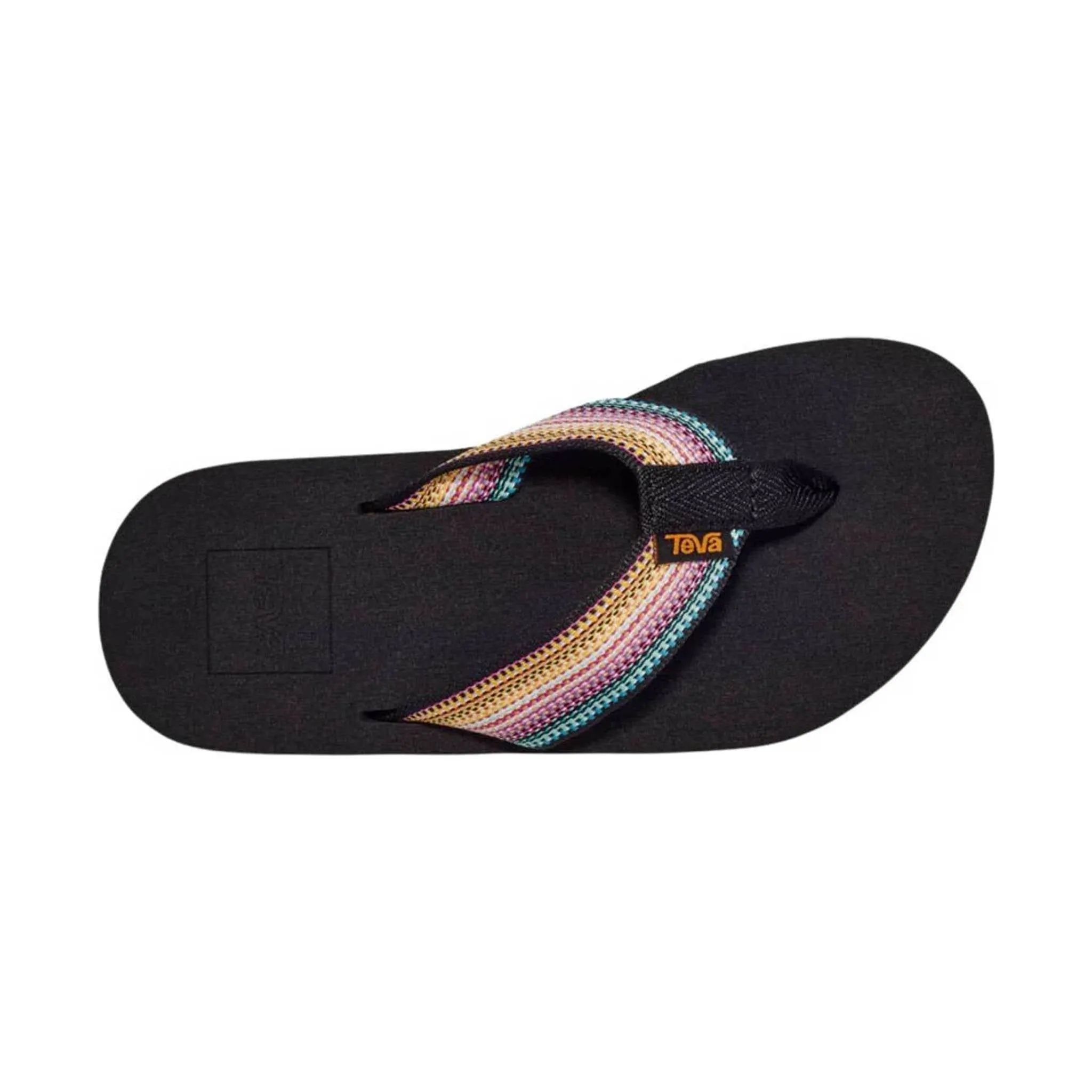 Teva Big Kids' Mush II Flip Flop - Antiguous Black Multi