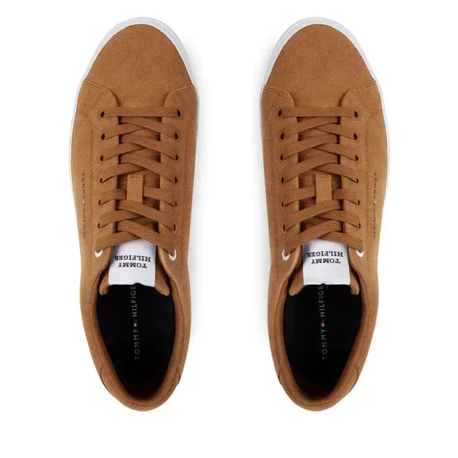 Tommy Hilfiger Th Hi Vulc Core Low Suede Sneakers Men FM0FM04817-TAN