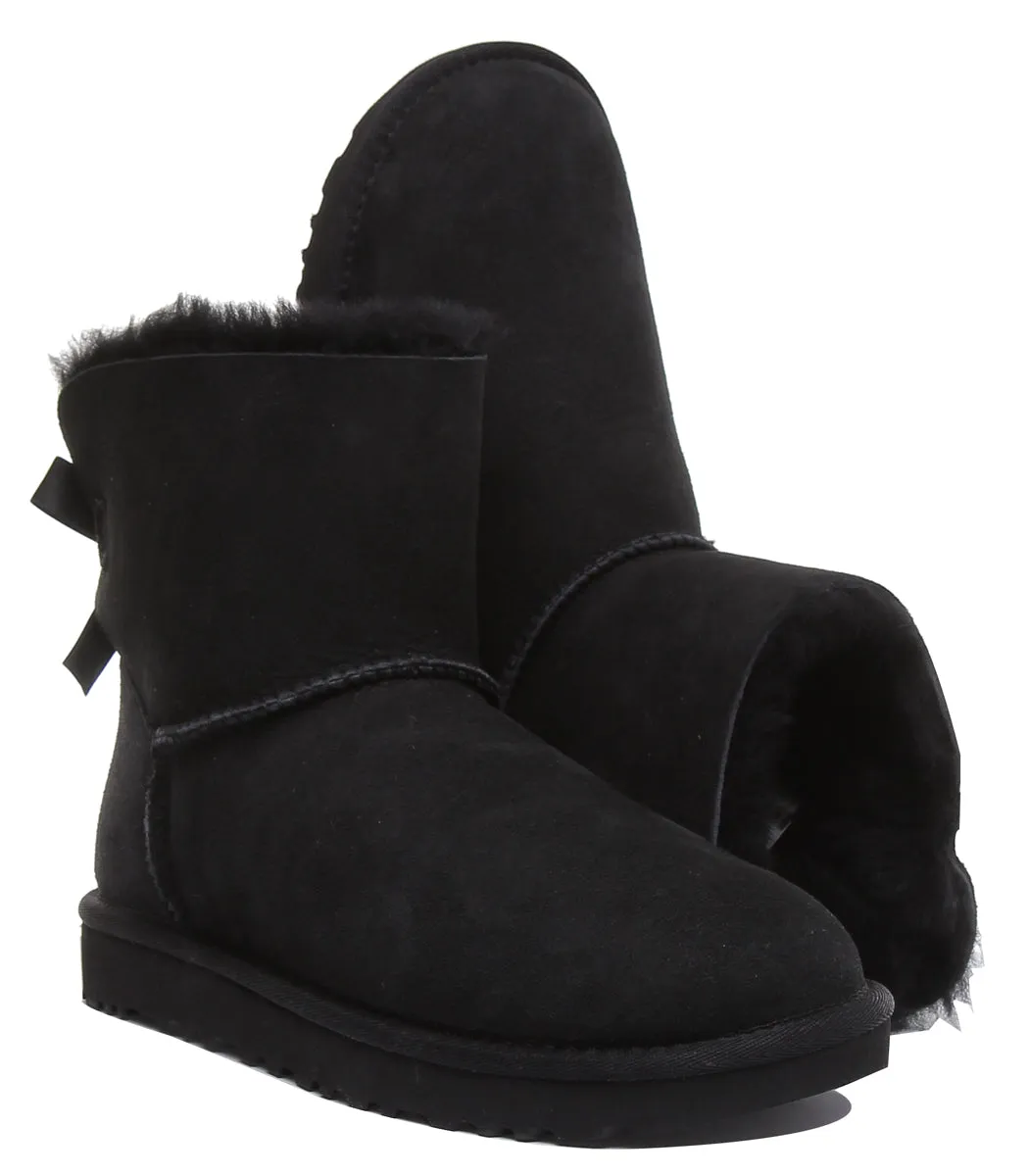 Ugg Australia Mini Bail Bow 2 In Black