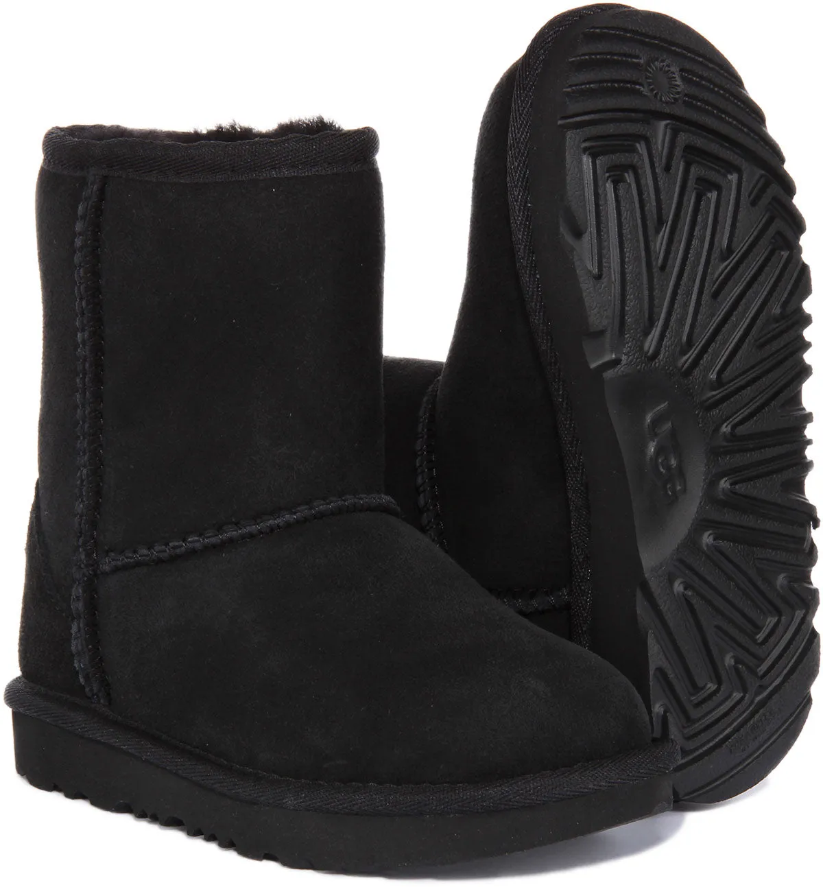 Ugg Australia Toddler Classic II In Black For Kids