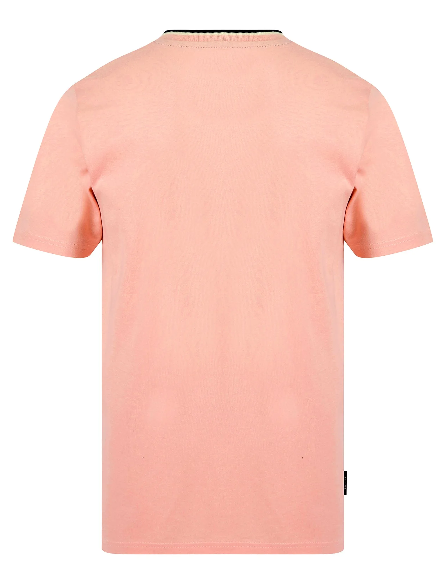 Westport Cotton Jersey Crew Neck Ringer T-Shirt in Rose Shadow - Kensington Eastside