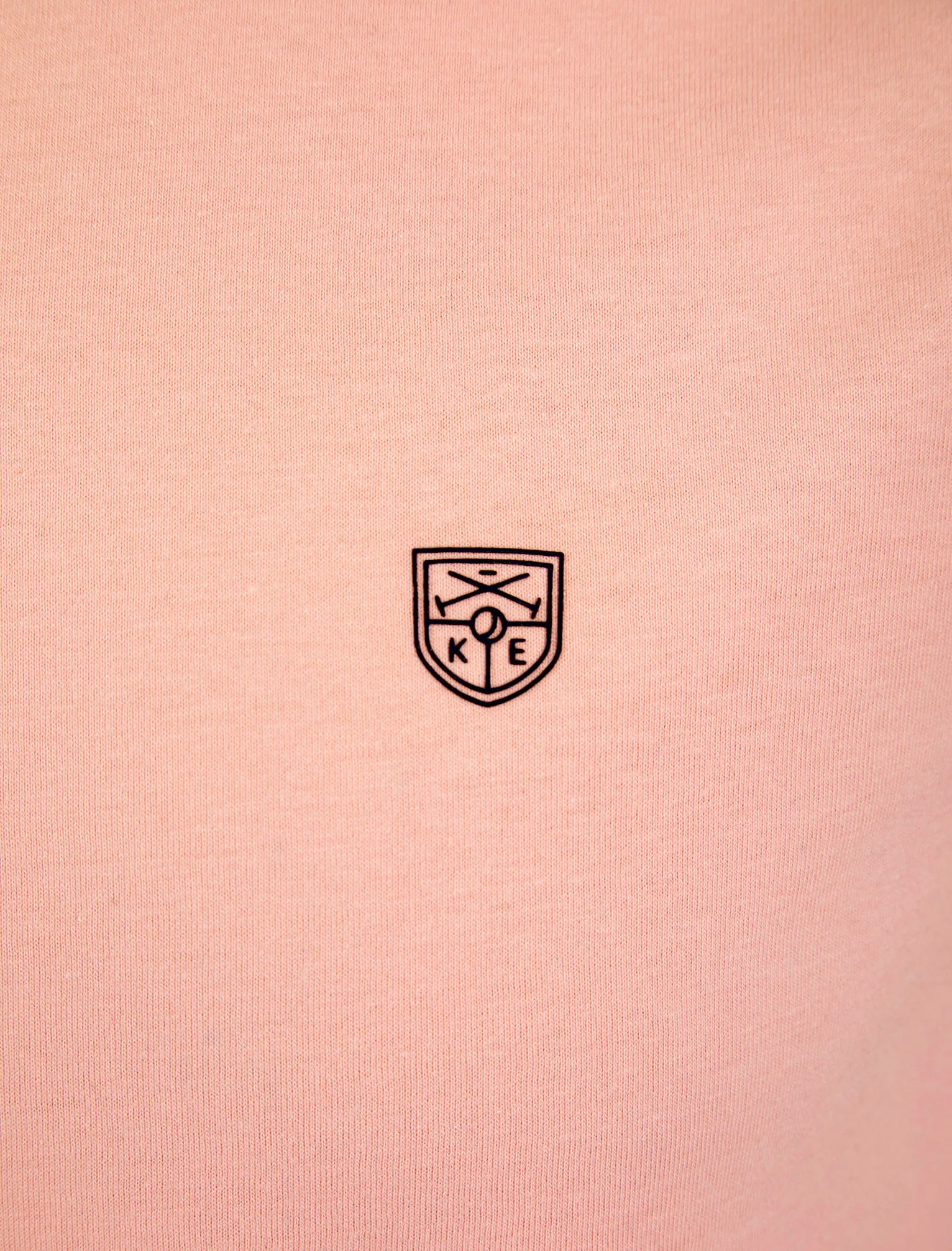 Westport Cotton Jersey Crew Neck Ringer T-Shirt in Rose Shadow - Kensington Eastside