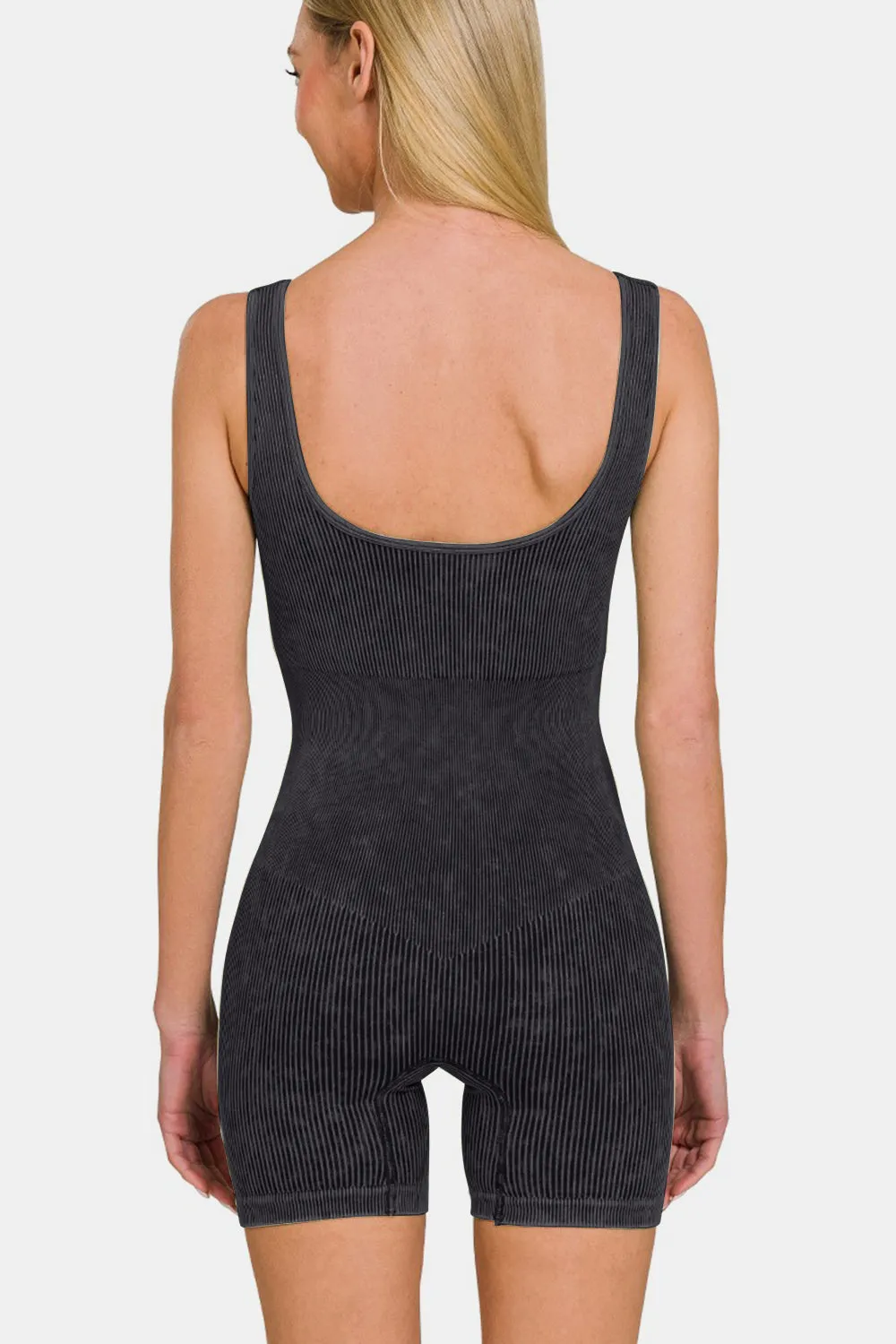 Whispering Willow Ribbed Romper