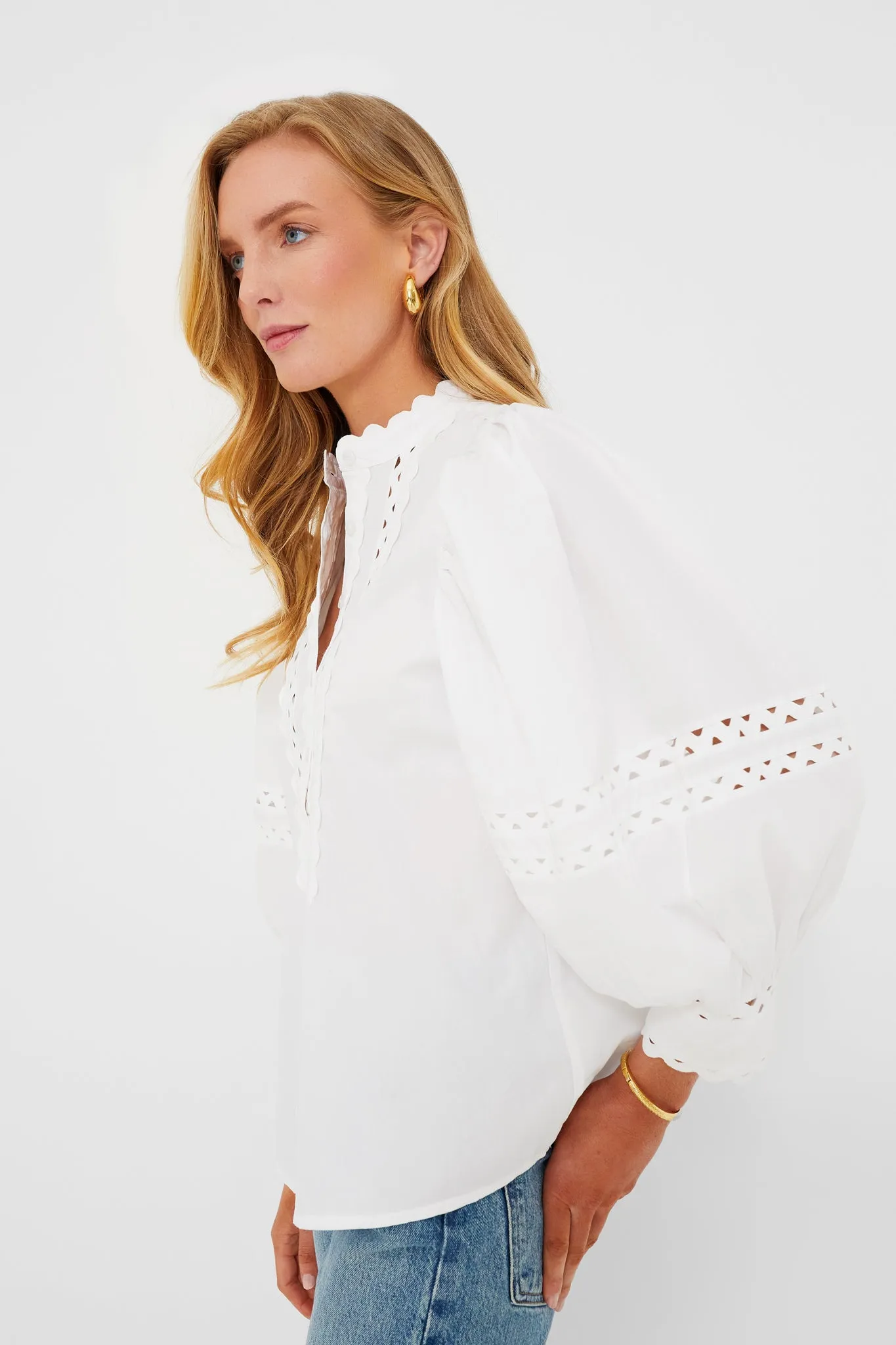 White Rodo Blouse