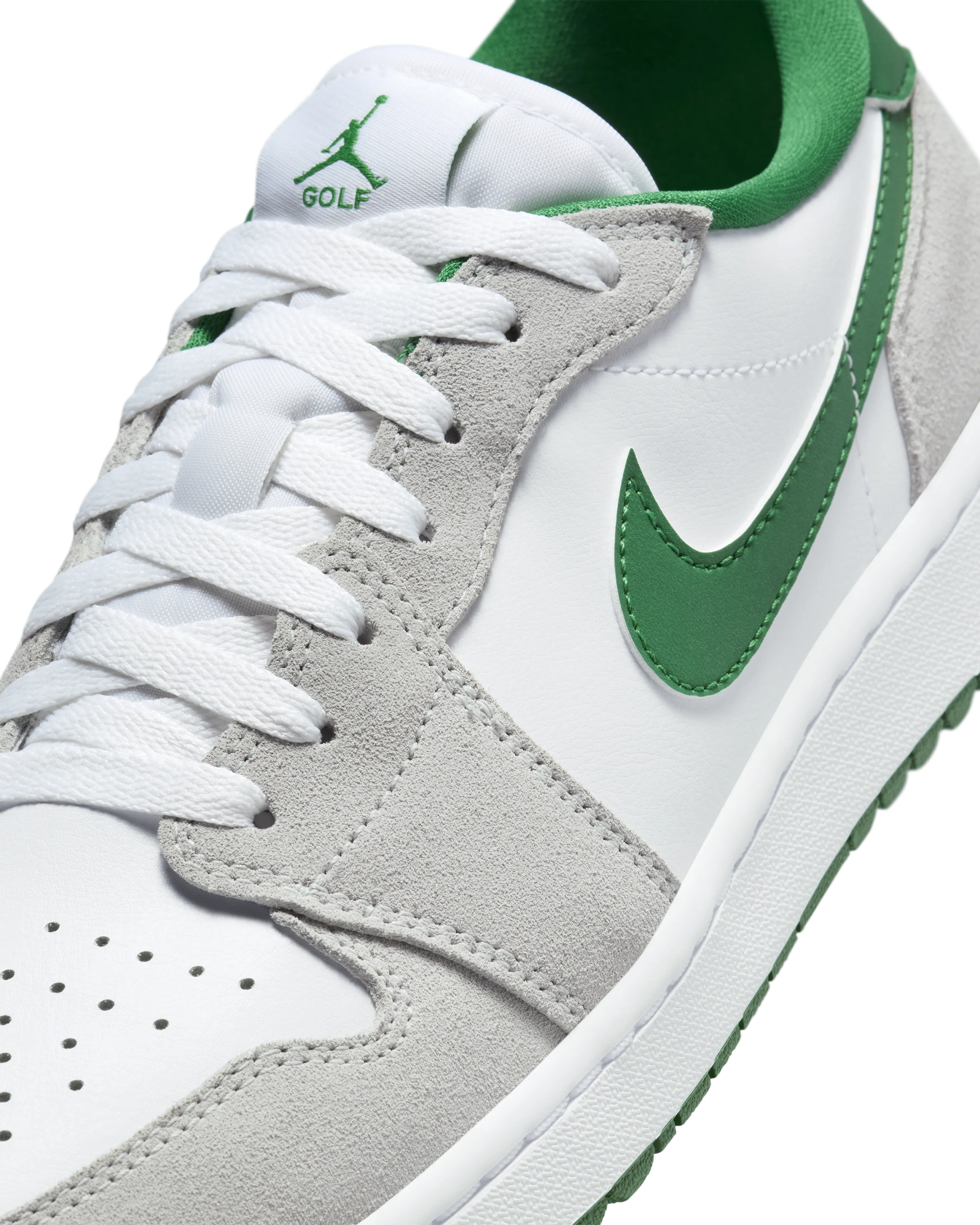 White/Green/Grey AJ 1 Low