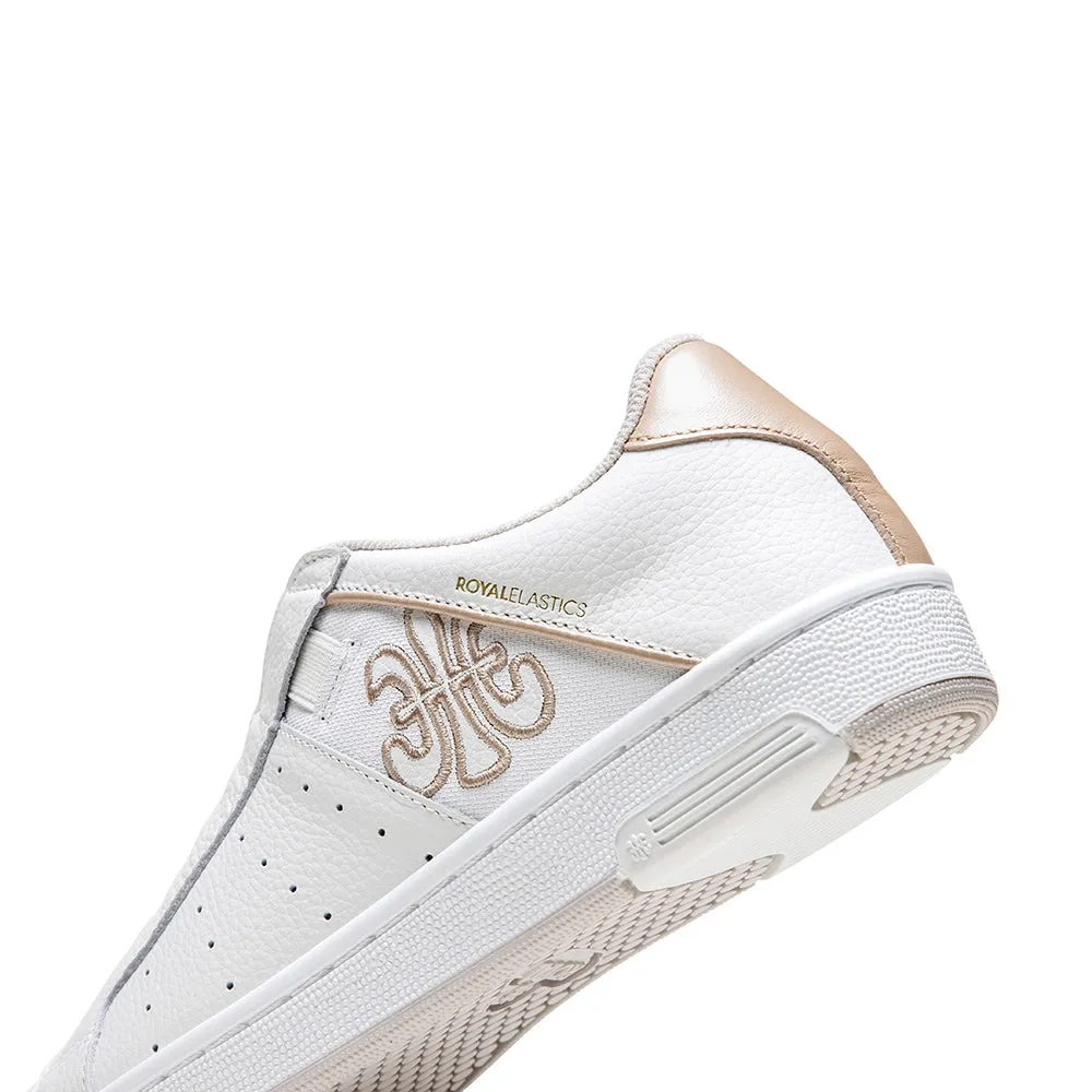 Women's Icon OG White Gold Logo Leather Sneakers 91933-003