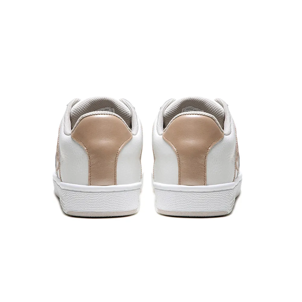 Women's Icon OG White Gold Logo Leather Sneakers 91933-003