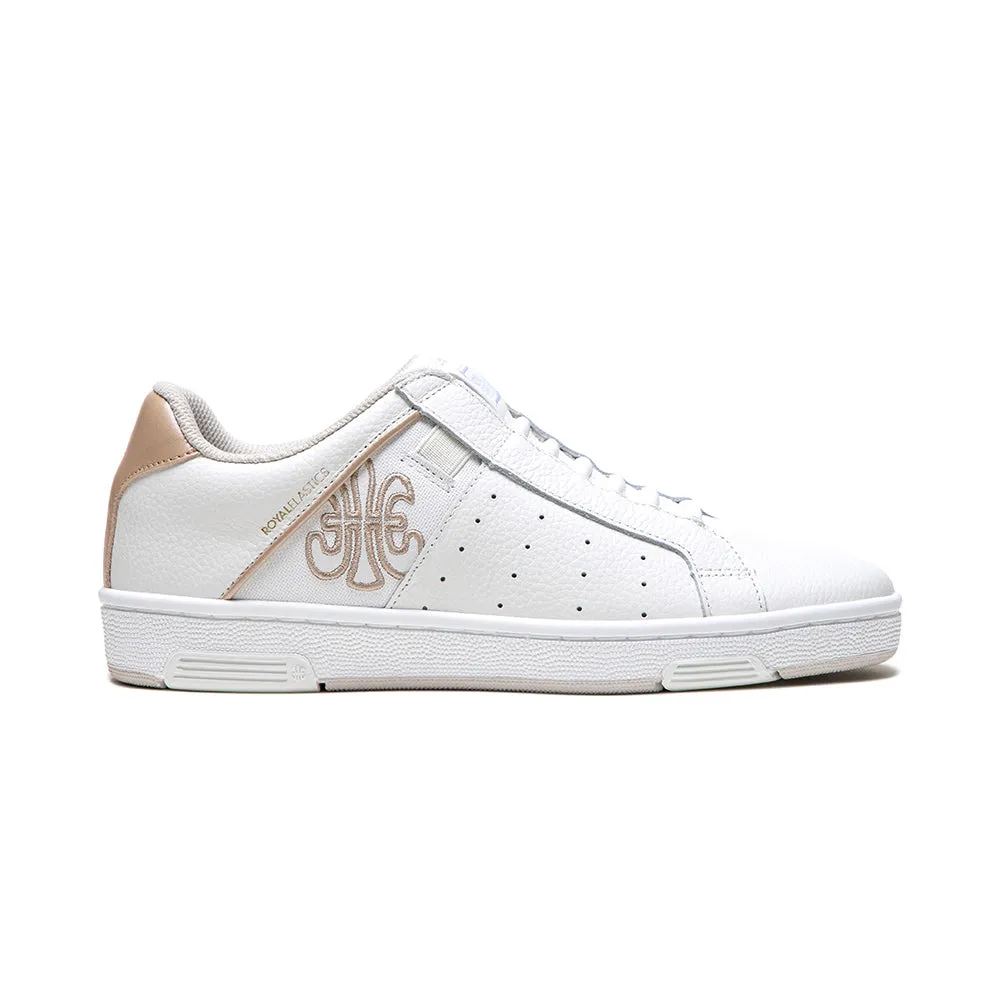 Women's Icon OG White Gold Logo Leather Sneakers 91933-003