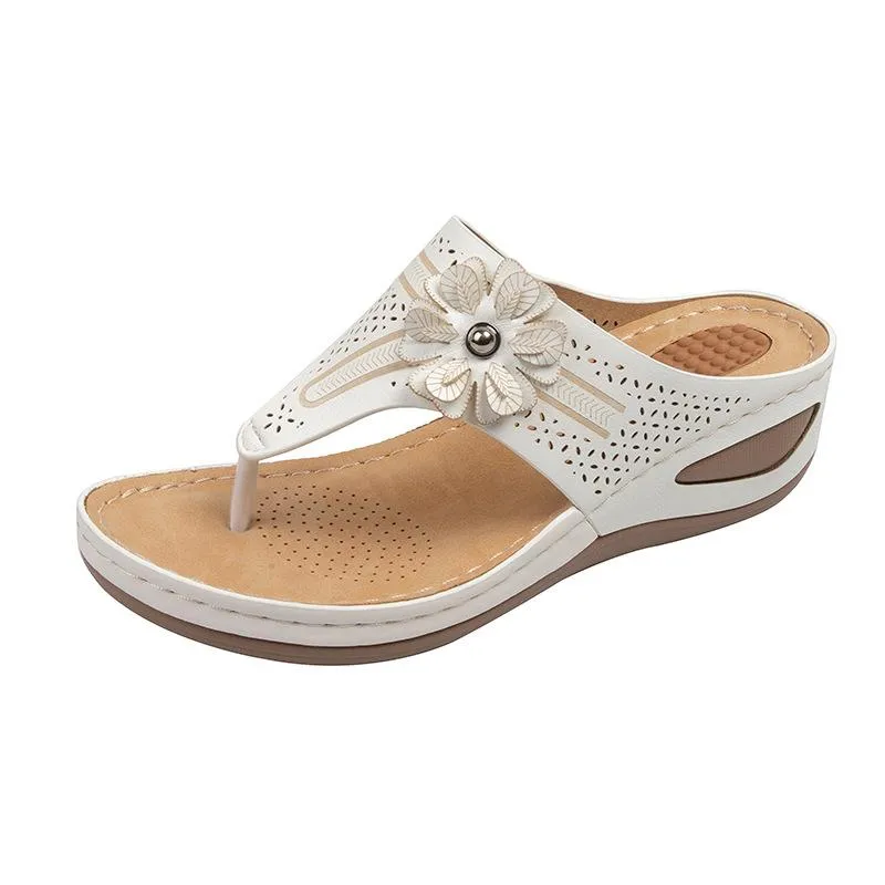 Women's Massage Wedge Thong Comfy Going Out Beach Sandals