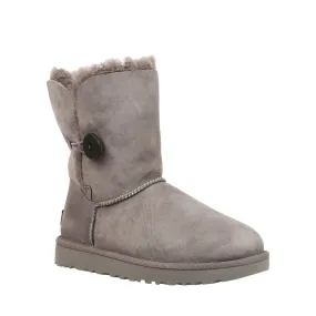 Women's Shoes UGG BAILEY BUTTON II Twinface Sheepskin Boots 1016226 GREY