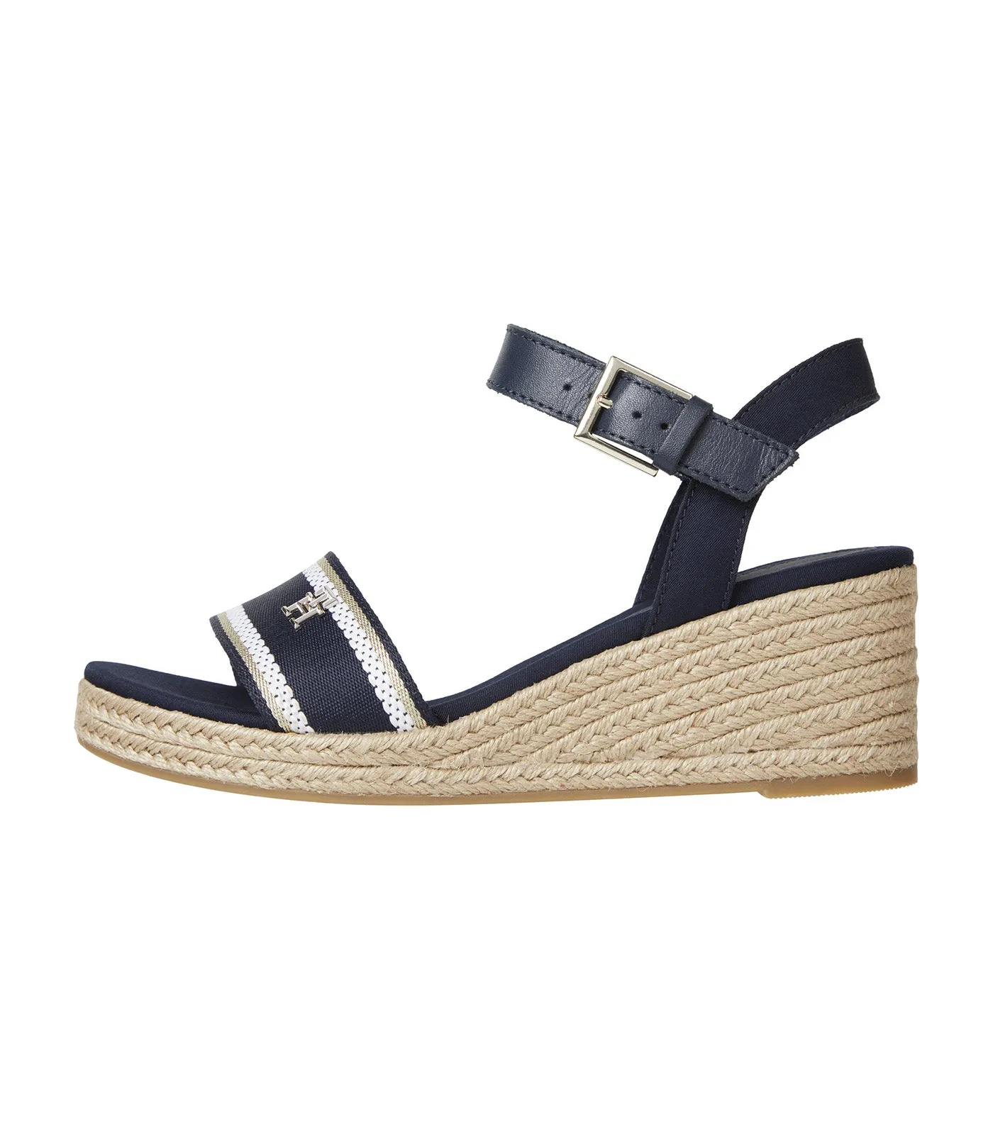 Women's Webbing Wedge Sandal Blue