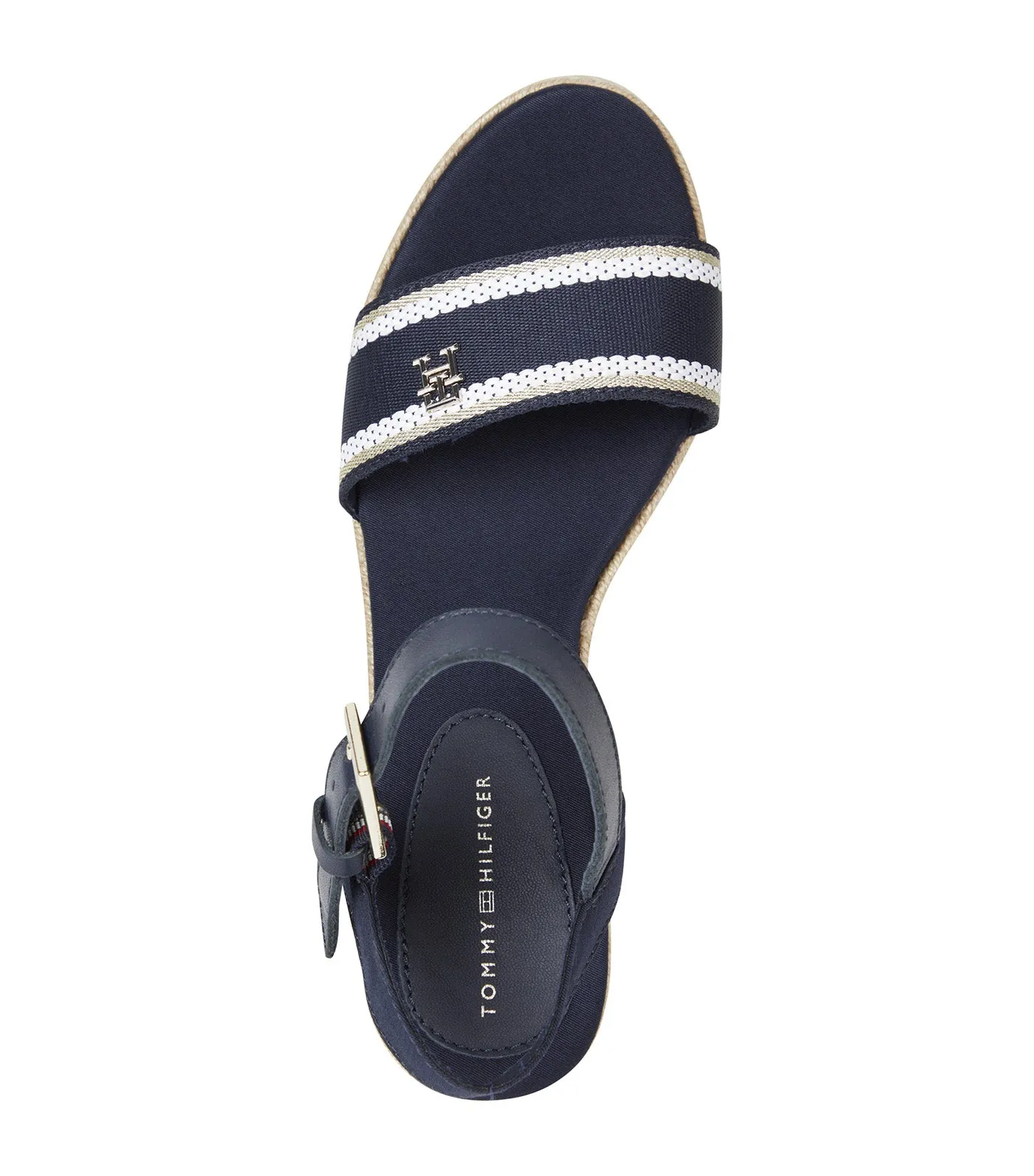 Women's Webbing Wedge Sandal Blue