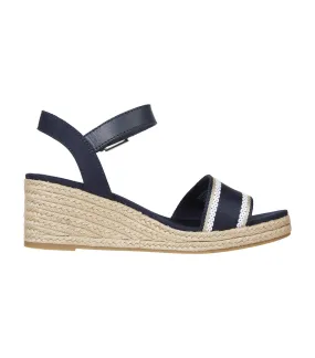 Women's Webbing Wedge Sandal Blue