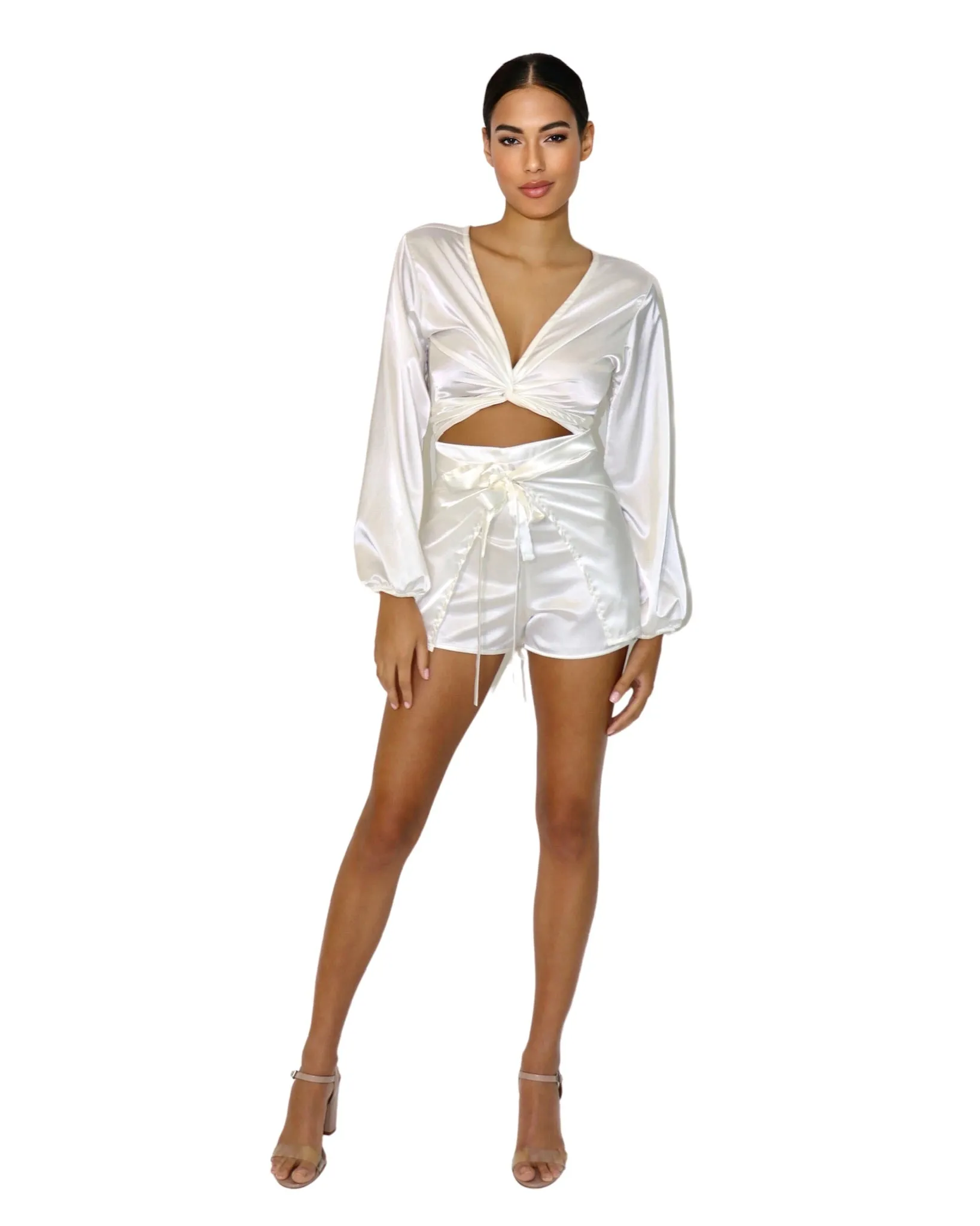 Wrap Short Satin